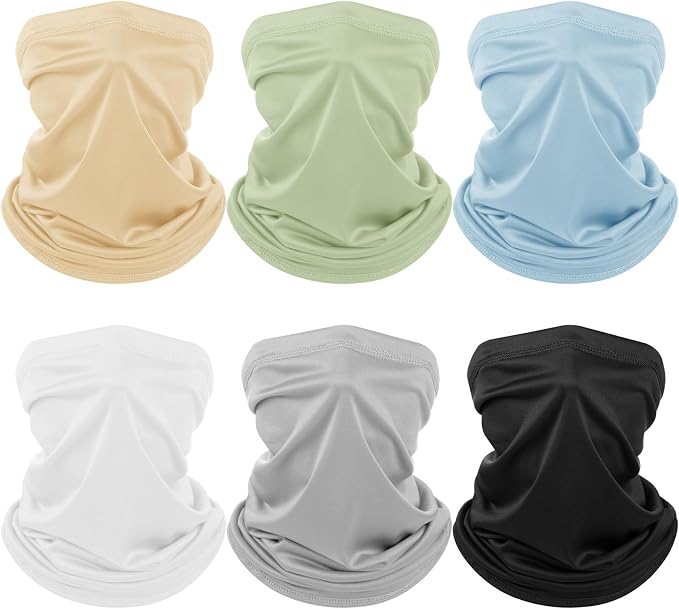 Geyoga 6 Pieces Summer UV Protection Cooling Neck Gaiter Face Clothing Neck by Geyoga