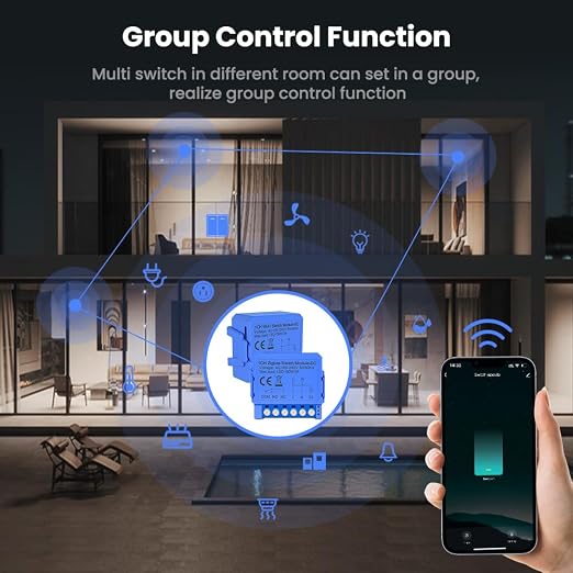 1CH Dry Contact Passive Output Wi-Fi Switch Module, Input DC 24-32V, Tuya app - Image 7