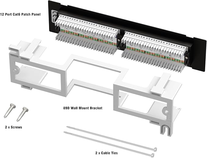 iwillink 12 Port 10Gbps Cat6A Network Patch Panel - Image 5