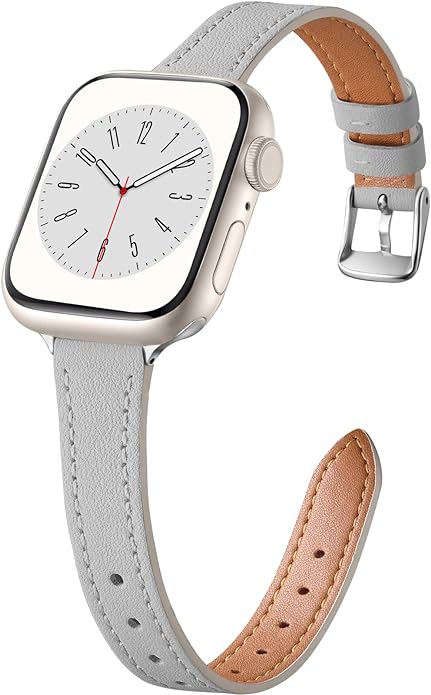 Charlam Slim Leather Band Compatible by Charlam