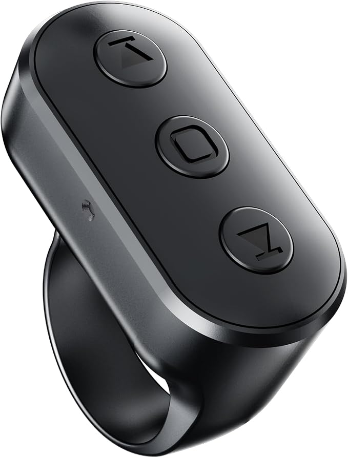 Wireless Ring Remote for iPhone Android Camera by Kefotic