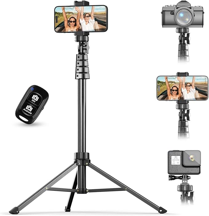 UBeesize 62" Phone Tripod & Selfie Stick by UBeesize