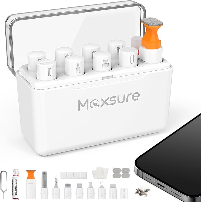 12 in 1 Phone Cleaning Kit, Airpods Cleaning Kit, Port Cleaner by Maxsure
