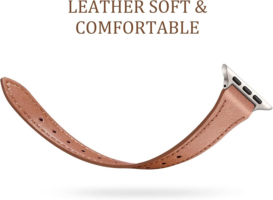 Charlam Slim Leather Band Compatible - Image 3