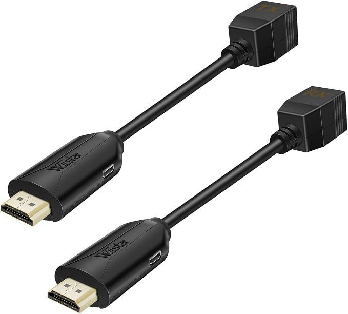 Wiistar HDMI Extender Over Cat5e/6 HDMI to RJ45 Extender Ethernet Network by Wiistar
