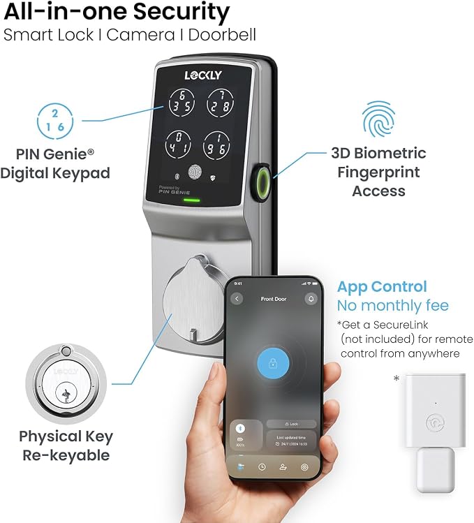 Lockly Secure Plus, Keyless Entry Door Lock, Smart Locks - Image 9