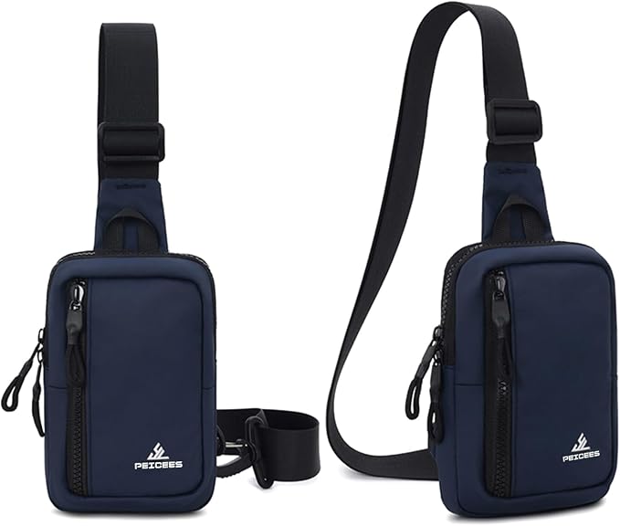 Peicees Small Crossbody Bag for Men Women Mini Sling Bag Travel Running Phone - Image 8