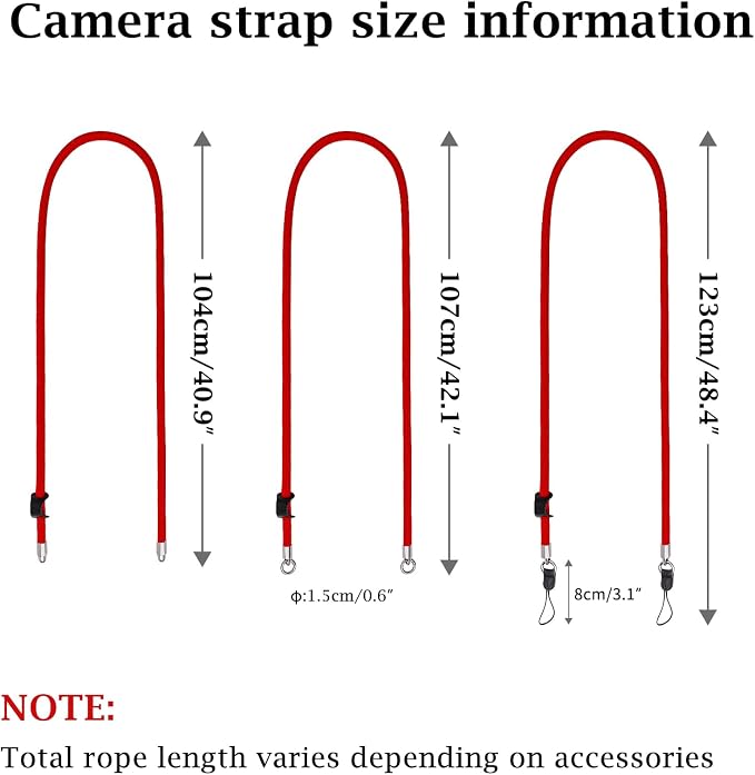 VOVMOEYA Nylon Braided Camera Rope Strap, Camera Neck Shoulder Strap - Image 6