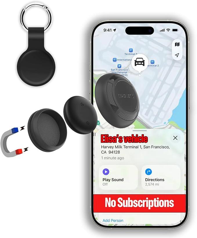 Magnetic Hidden GPS Tracker for Vehicles – 365 Days Battery Life, No by FindMySeries