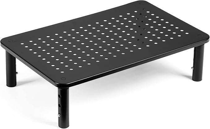 LOTEYIKE Monitor Riser Desktop Stand, Flat Screen TV Monitor Stand Riser by LOTEYIKE