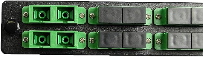 RiteAV LGX Footprint Fiber Optic Cable SC Adapter Patch Panel 6 Ports Loaded - Image 4