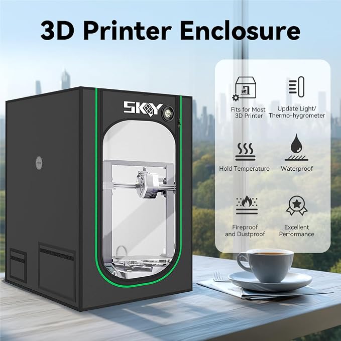 Skouphy 3D Printer Enclosure Fireproof and Dustproof Tent Constant Temperature - Image 3