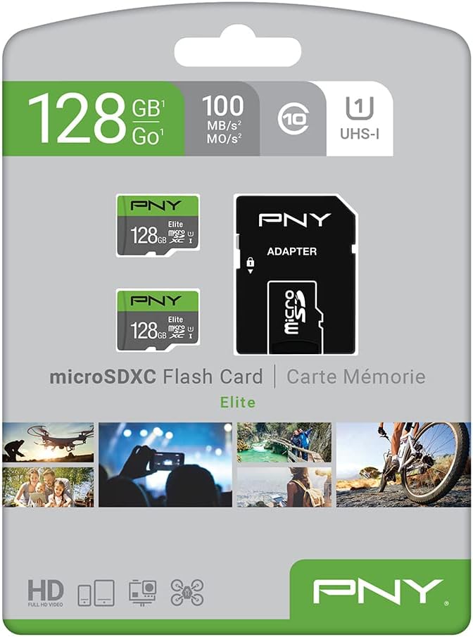 PNY 128GB Elite Class 10 U1 microSDXC Flash Memory Card - Image 8