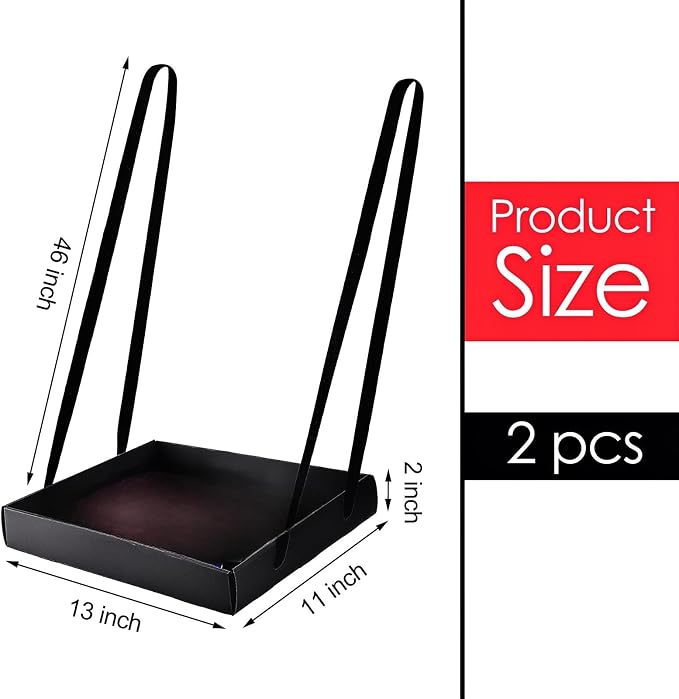 Junkin 2 Pcs Snack Trays with Strap Wearable Party Serving Tray Foldable - Image 2