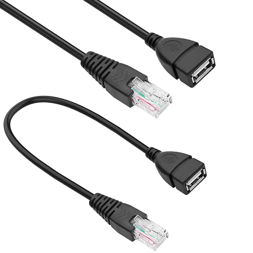 MEIRIYFA USB Female to RJ45 Cable USB to RJ45 Ethernet 8P4C Adapter Network by MEIRIYFA