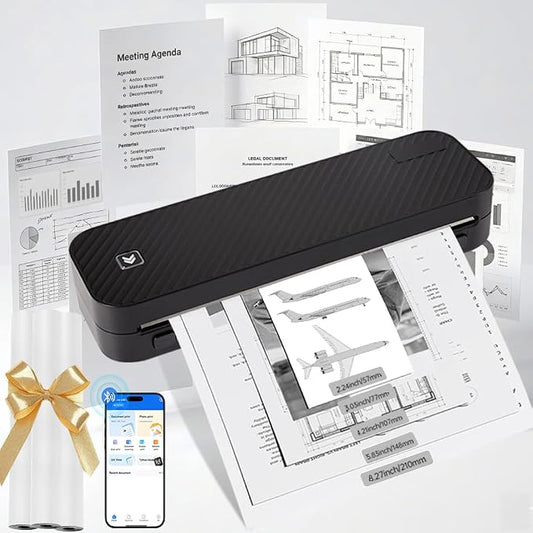 Portable Printer for Travel Bluetooth, Inkless Travel Printer, supports thermal by Unknown