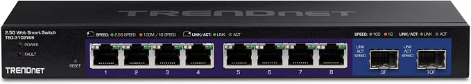 TRENDnet 10-Port Multi-Gig Web Smart Switch, TEG-3102WS, 8 x 2.5GBASE-T Ports - Image 10
