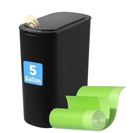 FRESHLIX 5 Gallon Bathroom Automatic Trash Can by FocusOnDailynecessities