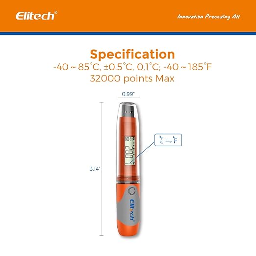 Elitech RC-51 Digital Temperature Data Logger USB Reusable 32000 Points - Image 5