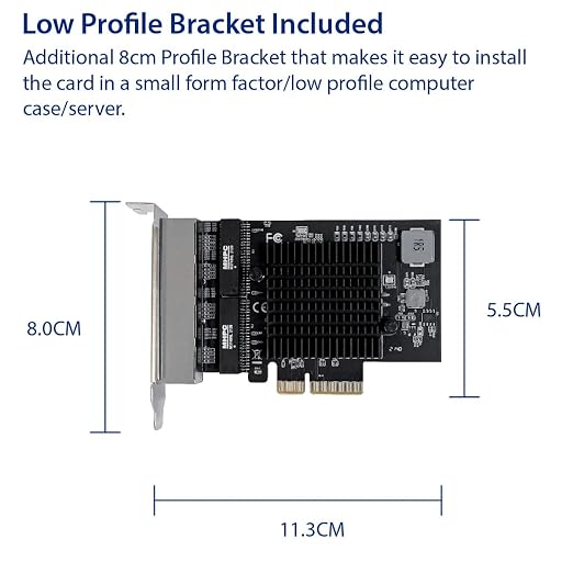 IO CREST Quad 2.5 Gigabit Ethernet PCI Express PCI-E Network Interface Card - Image 5