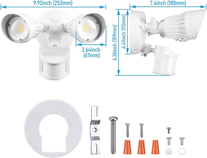 LEONLITE 3CCT LED Security Light, Motion Sensor Outdoor Lights, Dusk to Dawn - Image 9