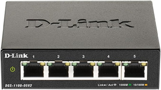 D-Link 5-Port Gigabit Smart Managed Ethernet Switch, IGMP Snooping, Web UI by D-Link