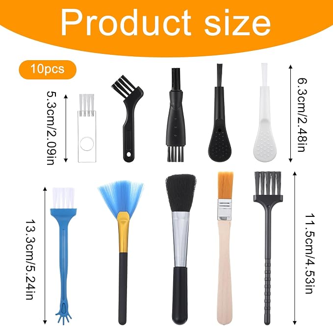 Bewudy 10 PCS Mini Keyboard Cleaning Brushes Kit, Anti-Static Electronic Dust - Image 2