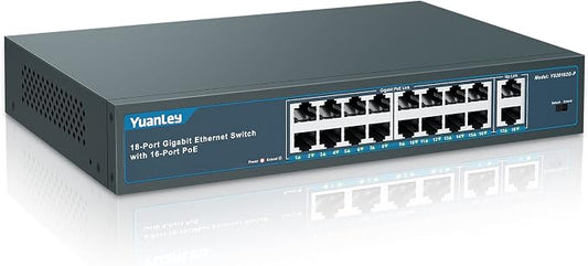 YuanLey 16 Port Gigabit PoE Switch by YuanLey