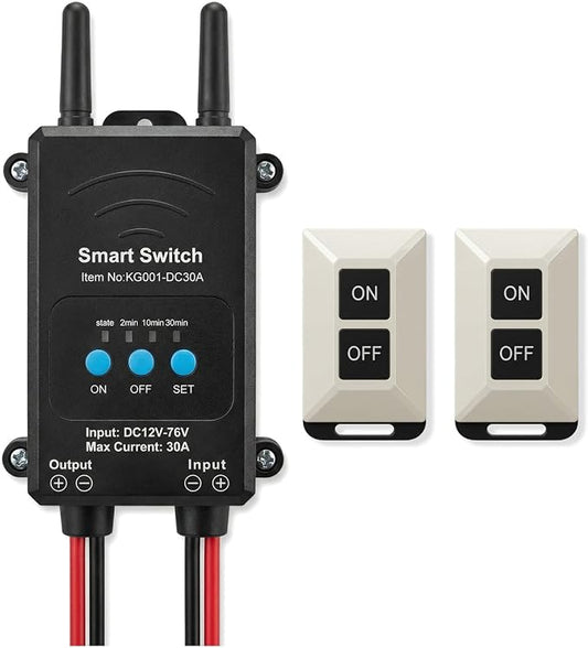 DC Wireless Remotes Switch, Wireless Relay Switch work by FINDAiGL