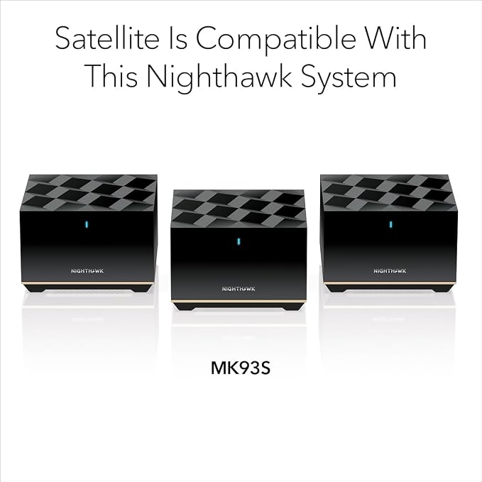 NETGEAR Nighthawk Tri-Band Whole Home Mesh WiFi 6E Add-on Satellite – Works - Image 3