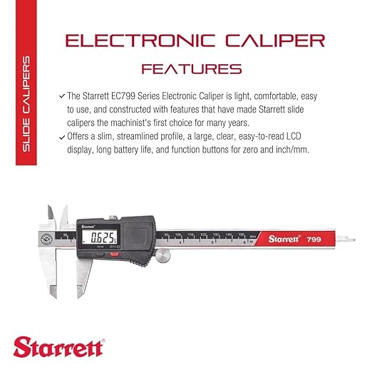 Starrett Stainless Steel Electronic Slide Caliper - Image 2