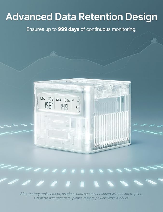 X-Sense Radon Detector for Home, Zero Lab Fees, No Installation Required - Image 4