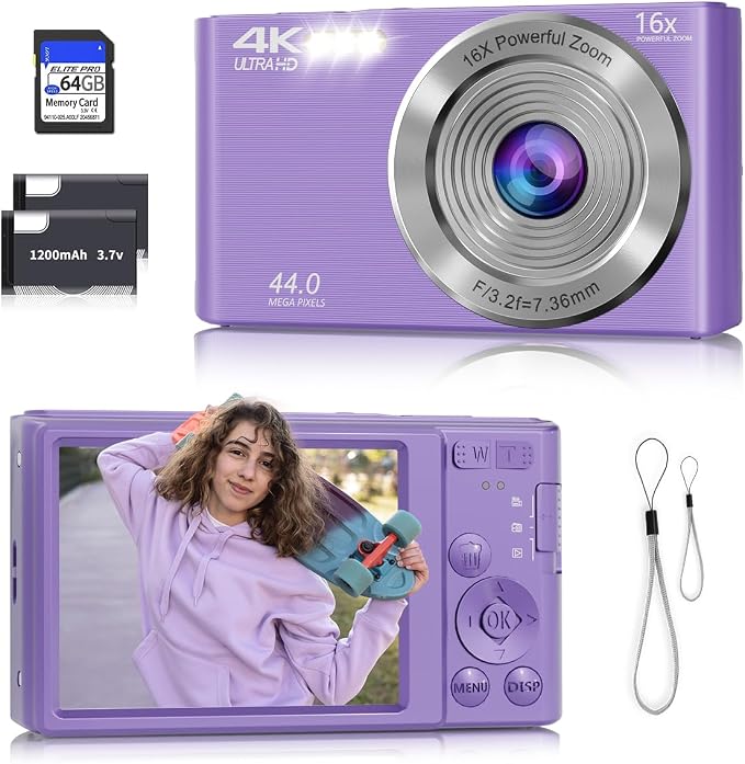 Digital Camera, Autofocus 4K Camera by CEYE