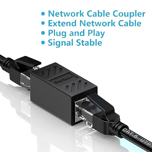 ZUZONG RJ45 Coupler, in Line Coupler Ethernet Coupler Cat8/ Cat7/ Cat6/ Cat5e/ - Image 2