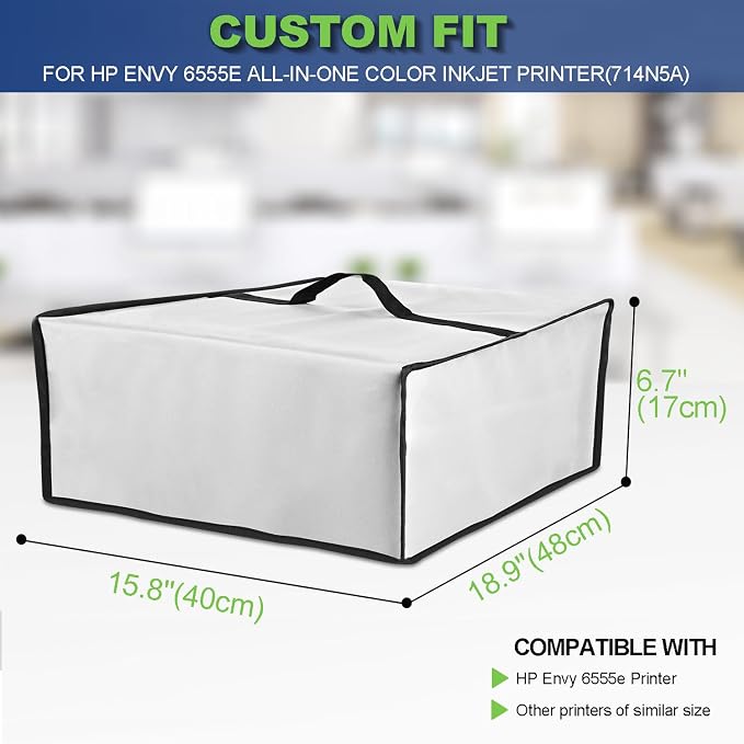 Printer Cover for HP Envy 6555e Wireless All-in-One Color Inkjet Printer - Image 2