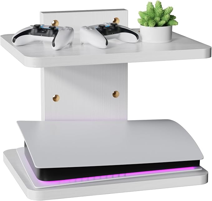 WALI Floating TV Shelf, 2 Tier Projector Shelf by WALI