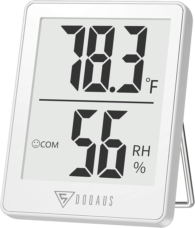 DOQAUS Digital Hygrometer Indoor Thermometer Humidity Gauge Room Thermometer by DOQAUS