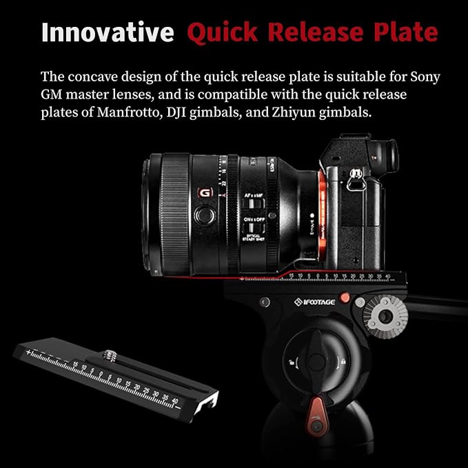 IFOOTAGE Cobra 3 Monopod with Fluid Head, Professional Portable Travel Monopod - Image 5