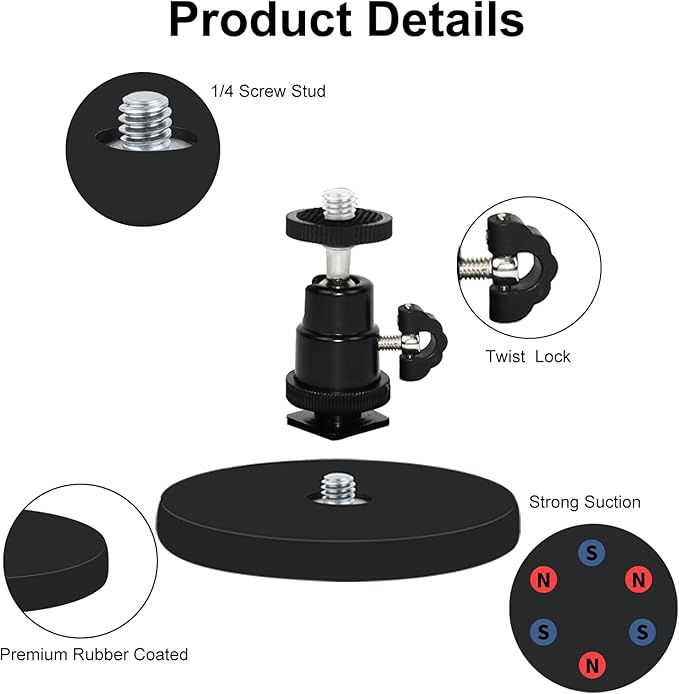 2Pack Magnetic Camera Mount Compatible - Image 3