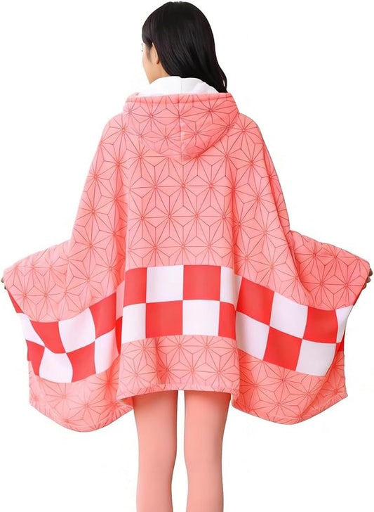 Juejuezi Hooded Wearable Blanket Hoodie Throw Blanket Cloak Cosplay Costume by Juejuezi