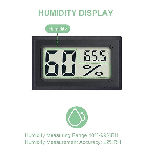 8 Pack Mini Indoor Temperature Humidity Meter Gauge Thermometer Hygrometer LCD - Image 4