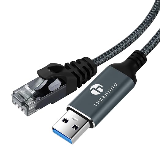 USB to Ethernet Cable 6.6FT, USB 3.0 A to RJ45 Male Cable Directly Connected - Image 6