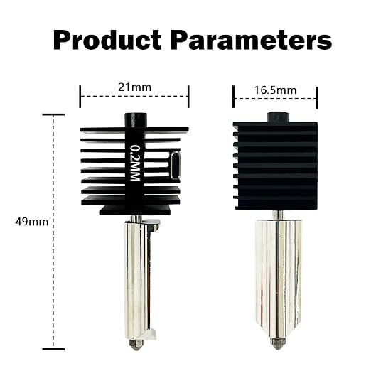 HzdaDeve 2 Pack 0.2MM A1 Mini/A1/A2L Hotend Print Head Hot End Kit Extruder - Image 7