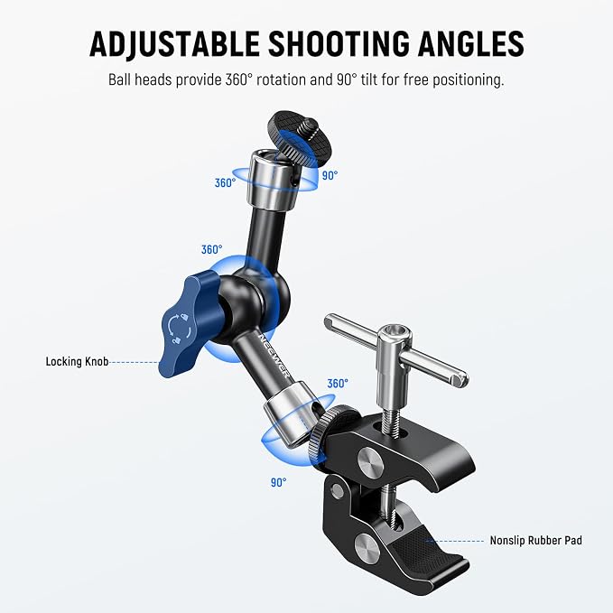 NEEWER 6"/15cm Adjustable Magic Arm - Image 3