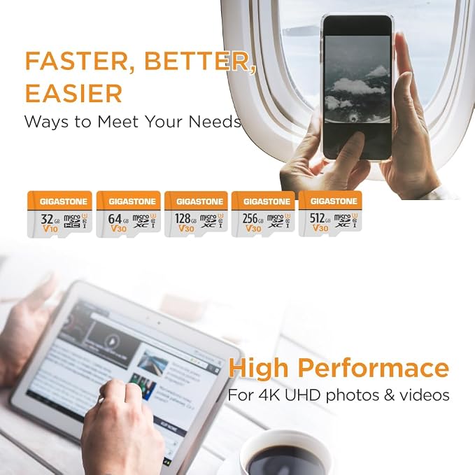 GIGASTONE 32GB Micro SD Card, V10 Video Recording, Surveillance, Security Camera - Image 4