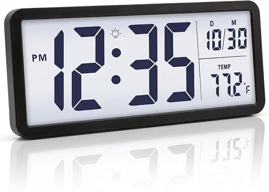 JoFomp 10.5" Large Digital Wall Clock Battery Operated by JoFomp