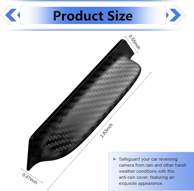 Car Rear View Camera Cover, Rain & Snow Proof Anti-glare Shield - Image 2