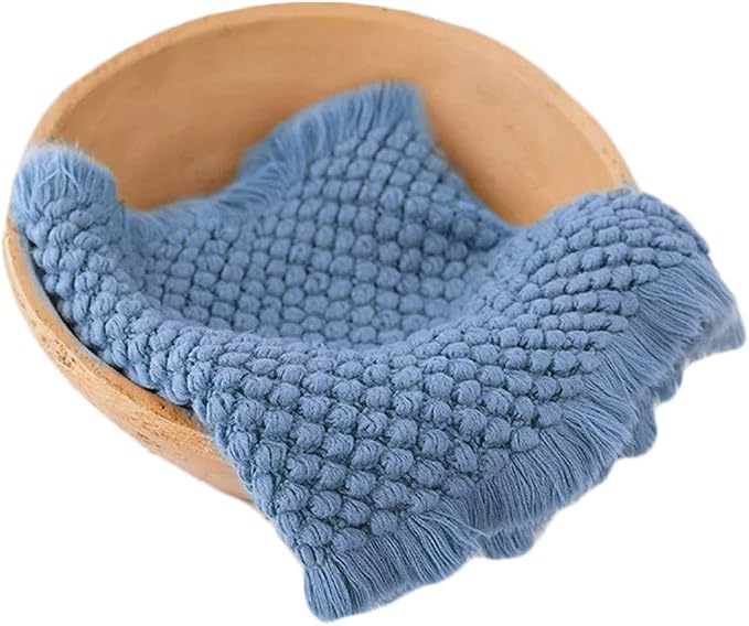 Zeroest Baby Photography Props Basket Braid Wool Wrap Newborn Photo Shoot by NewbornPhotographyProps
