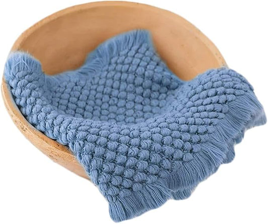 Zeroest Baby Photography Props Basket Braid Wool Wrap Newborn Photo Shoot by NewbornPhotographyProps