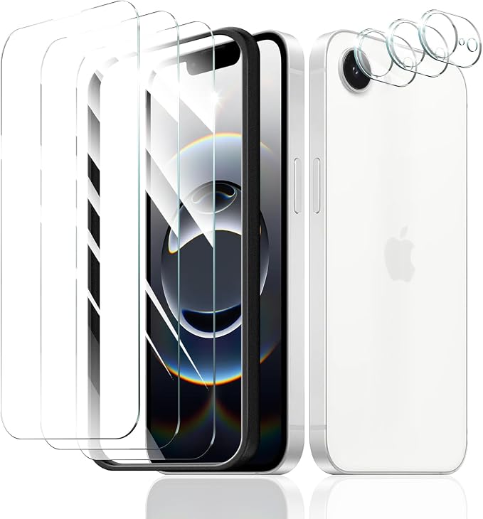 3+3+1-Pack, Screen Protector and Camera Lens Protector by ScreenProtectorCase